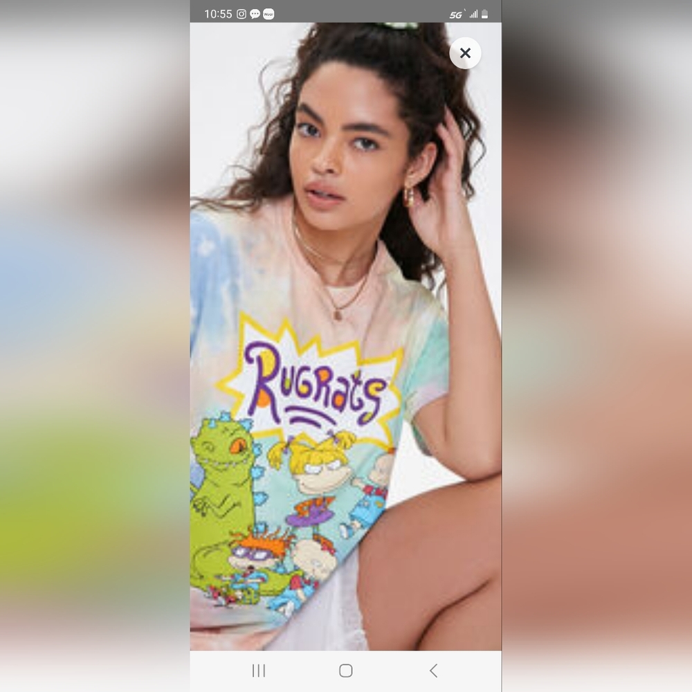 Tie dye rugrats tee